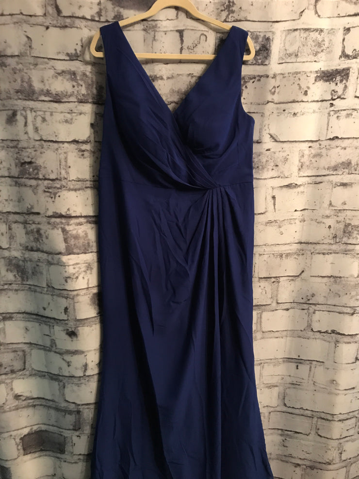 ROYAL BLUE LONG EVENING GOWN