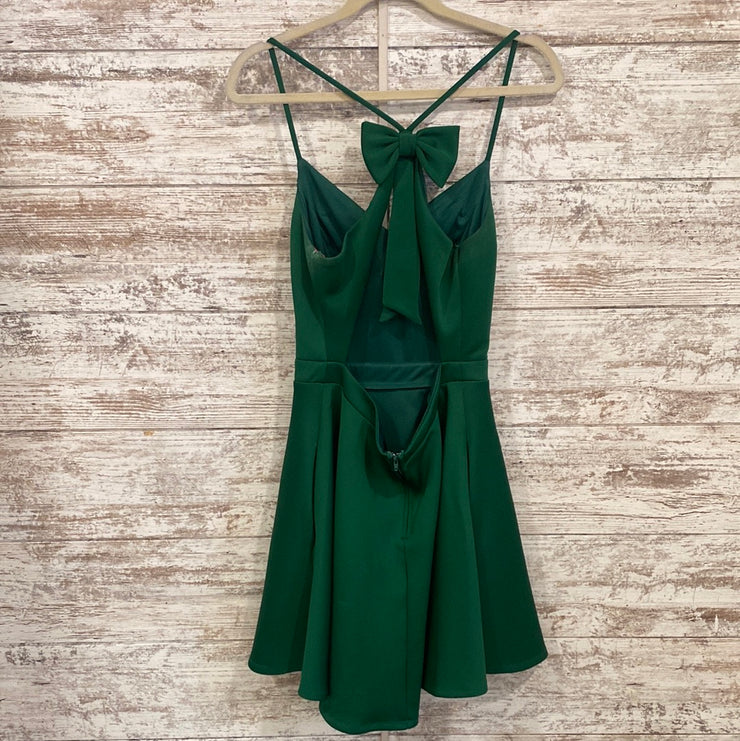 GREEN SHORT DRESS