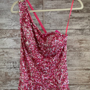 PINK FULL SEQUIN LONG DRESS