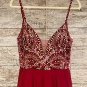 BURGUNDY LONG DRESS (NEW)