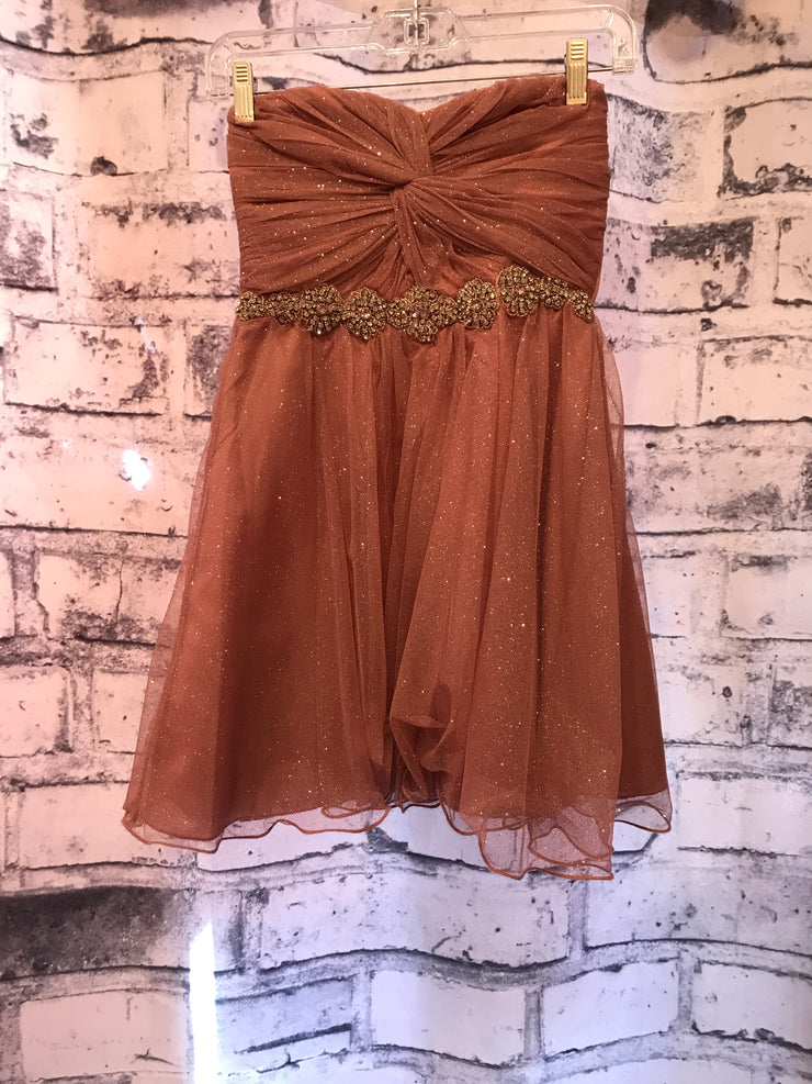 RUST COLORED SHORT DRESS