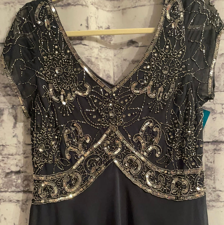 NAVY LONG EVENING GOWN