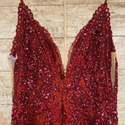 BURGUNDY MERMAID GOWN