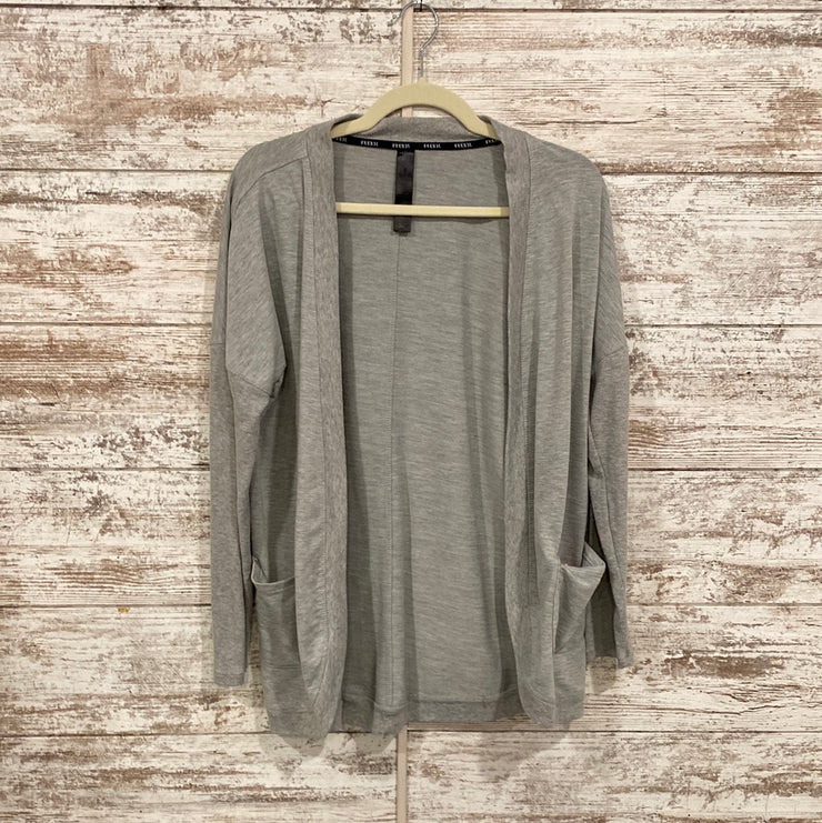 GRAY OPEN CARDIGAN