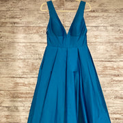 TEAL A LINE GOWN