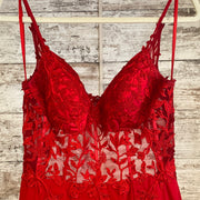 RED LONG EVENING GOWN