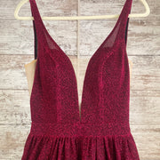 PINK SPARKLY A LINE GOWN