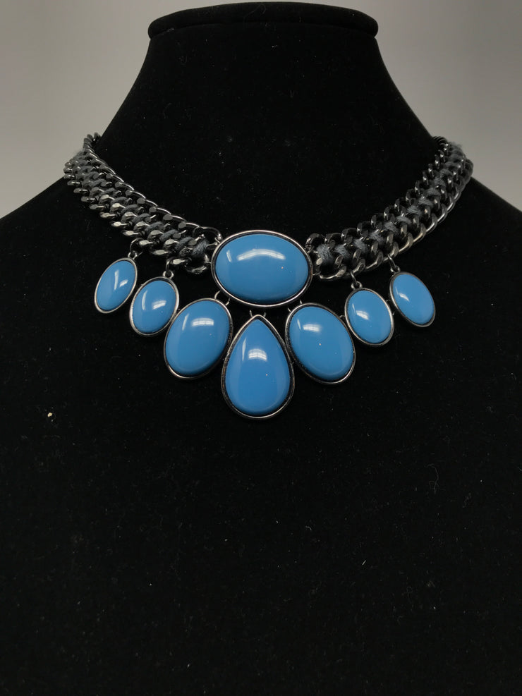 BLUE GEM NECKLACE