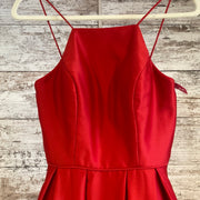 RED A LINE GOWN