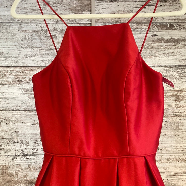 RED A LINE GOWN