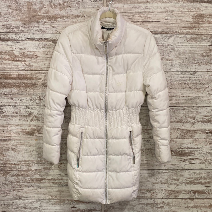 WHITE QUILTED COAT