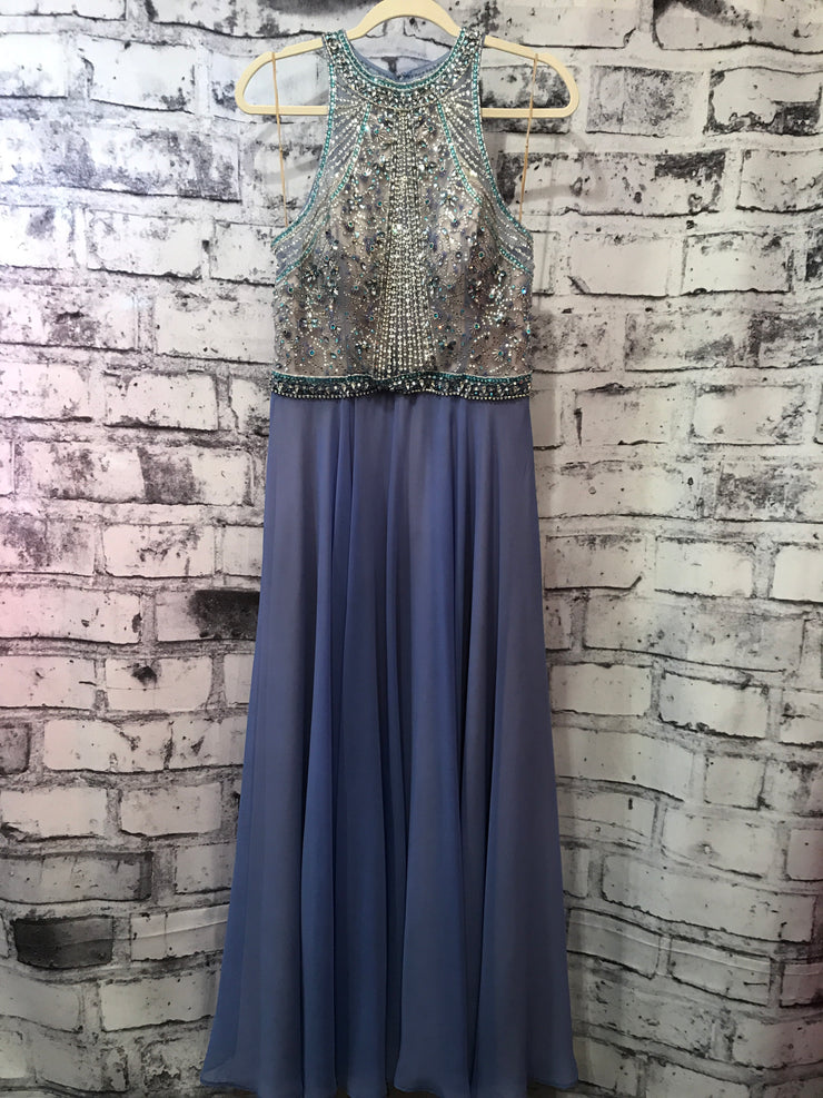 PERIWINKLE LONG EVENING GOWN