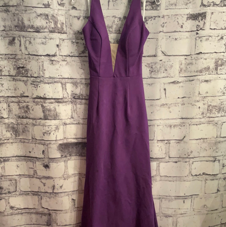 PURPLE LONG EVEING GOWN NEW