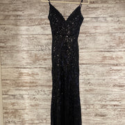 BLACK SPARKLY LONG DRESS