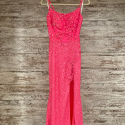 PINK FULL SEQUIN LONG DRESS