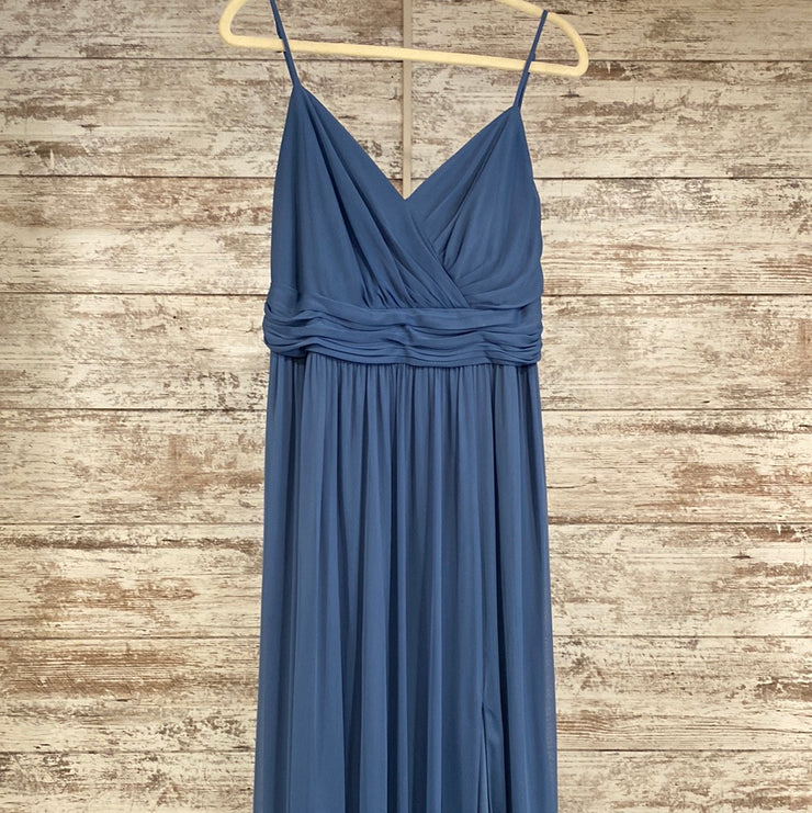 BLUE LONG EVENING GOWN