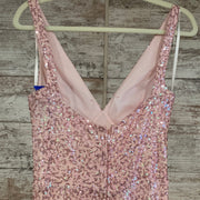 PINK SEQUIN LONG GOWN (NEW)