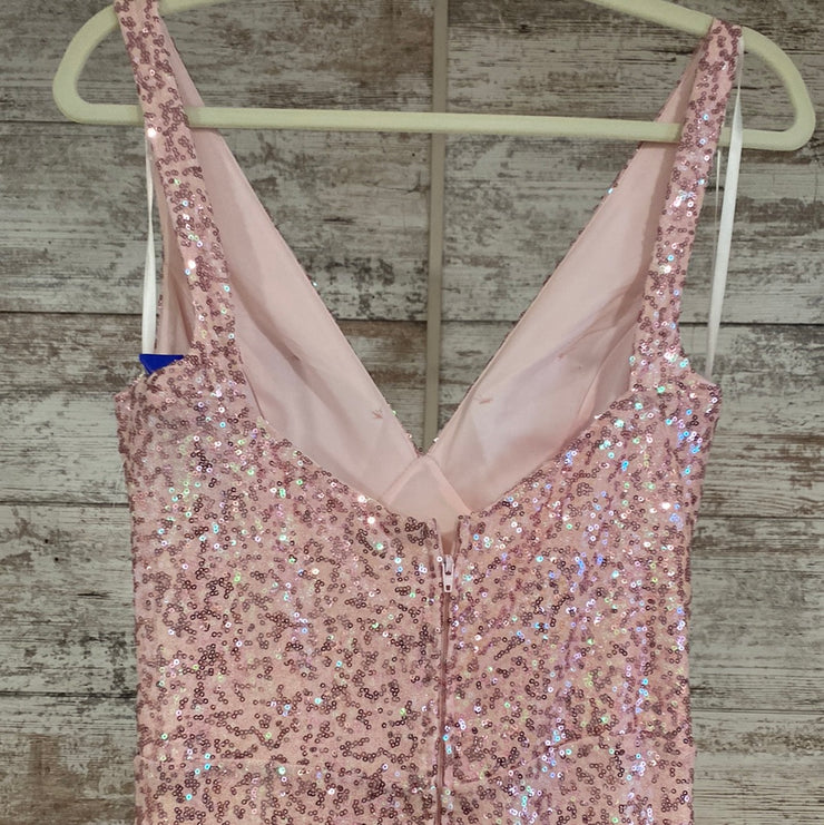 PINK SEQUIN LONG GOWN (NEW)