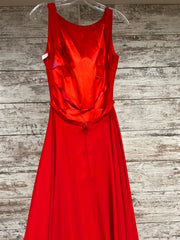 RED A LINE GOWN
