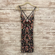 BLACK/COLORFUL SHORT DRESS