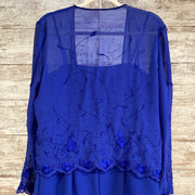 ROYAL BLUE 2 PC. LONG DRESS SE