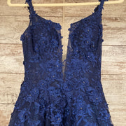 NAVY PRINCESS GOWN