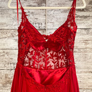 RED LONG EVENING GOWN