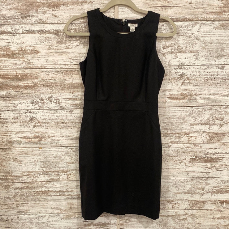 BLACK WOOL BLEND SHORT DRESS