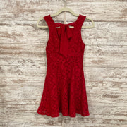 RED LACE SHORT DRESS