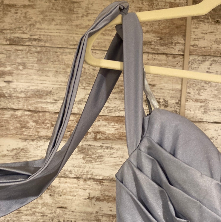 BLUE LONG EVENING GOWN