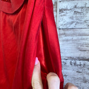 RED A LINE GOWN