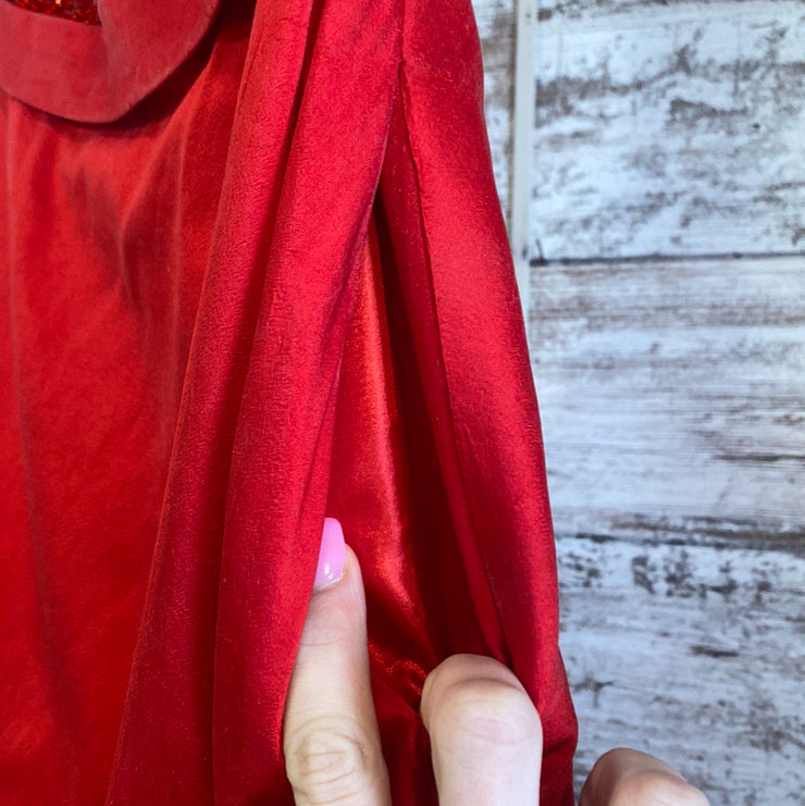 RED A LINE GOWN