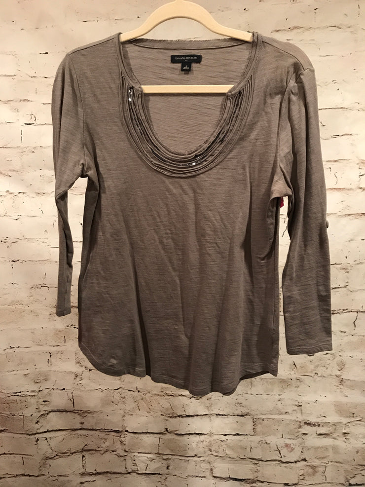 TAN LONG SLEEVE TOP