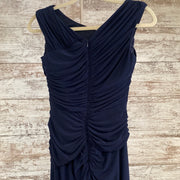 NAVY LONG EVENING GOWN