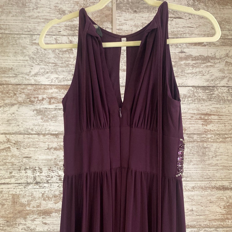 PURPLE LONG EVENING GOWN