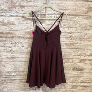 BURGUNDY SHORT DRESS