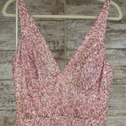 PINK SEQUIN LONG GOWN (NEW)