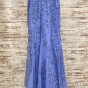 PURPLE/FLORAL MERMAID GOWN