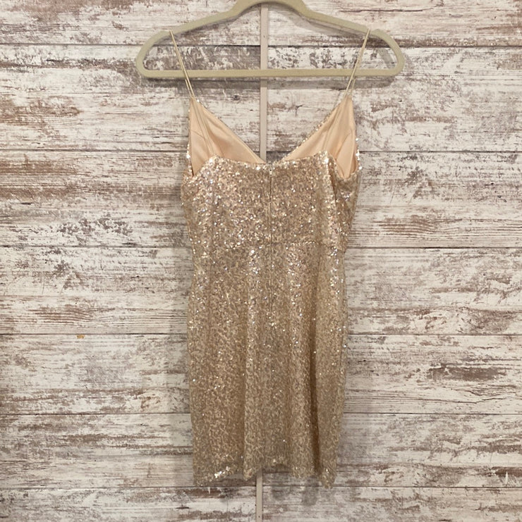GOLD SPARKLY SHORT DRESS