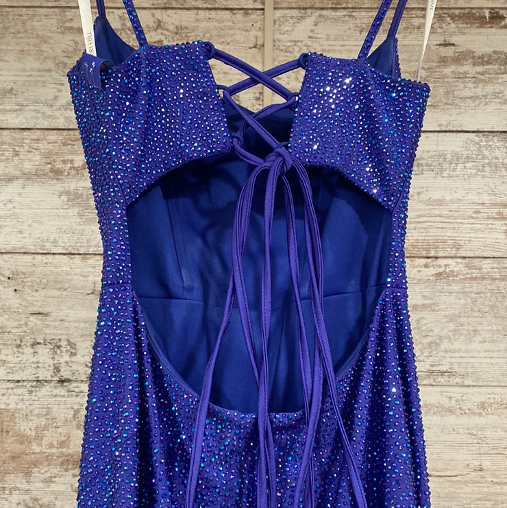 ROYAL BLUE/PURPLE SPARKLY LONG