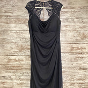BLACK LONG EVENING GOWN