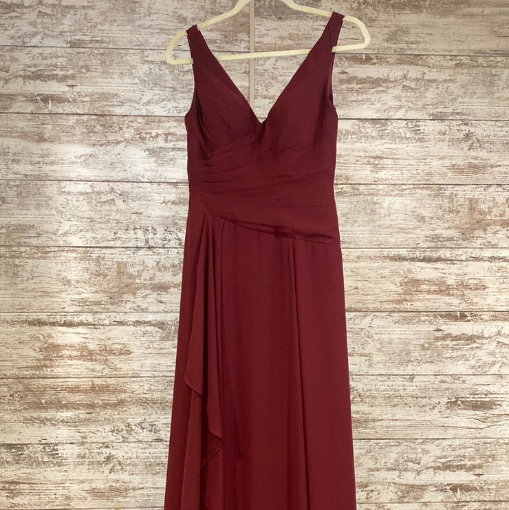 BURGUNDY LONG DRESS