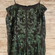 GREEN SEQUIN LONG GOWN (NEW)