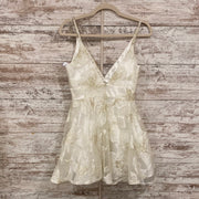 WHITE/GOLD SHORT DRESS (NEW)