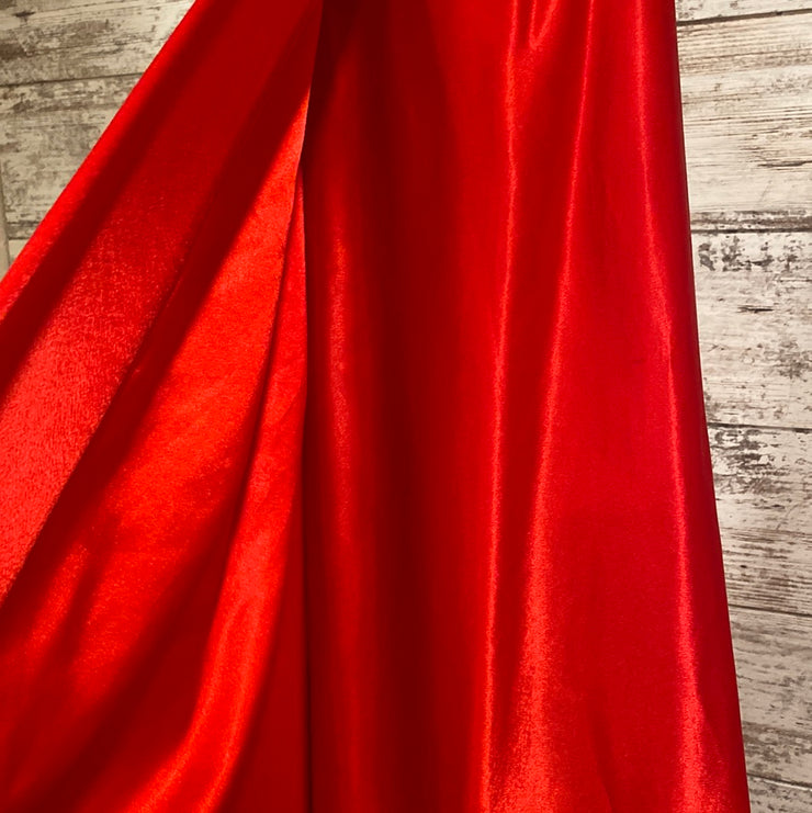 RED A LINE GOWN