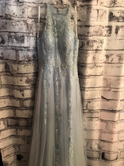 BLUE A LINE GOWN (NEW)