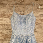 BLUE FLORAL PRINCESS GOWN