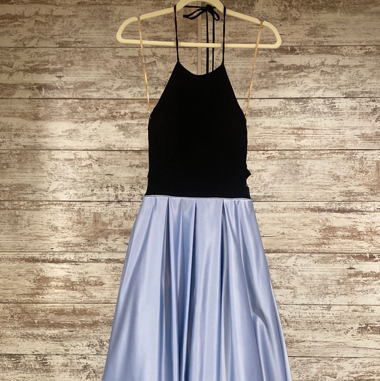 BLUE/BLACK A LINE GOWN