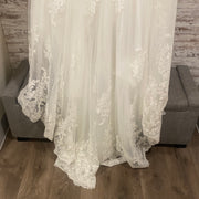 WHITE/FLORAL WEDDING GOWN