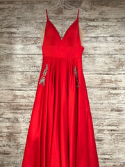 RED A LINE GOWN